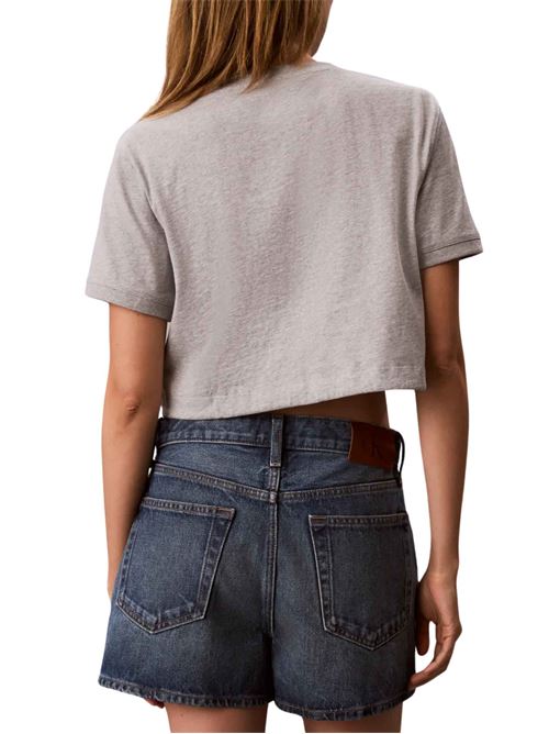 T-shirt crop con coulisse Calvin Klein Jeans | LV047G288GP79